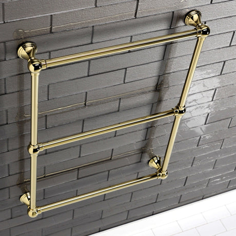 Maximilien DTC322419PB 24-Inch Wall Mount 3-Bar Towel Rack, Polished Brass