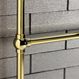 Maximilien DTC322419PB 24-Inch Wall Mount 3-Bar Towel Rack, Polished Brass