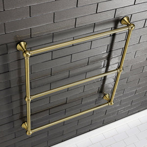 Maximilien DTC323019BB 30-Inch Wall Mount 3-Bar Towel Rack, Brushed Brass