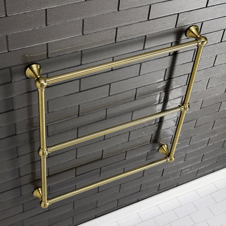 Maximilien DTC323019BB 30-Inch Wall Mount 3-Bar Towel Rack, Brushed Brass