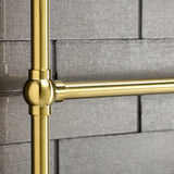 Maximilien DTC323019BB 30-Inch Wall Mount 3-Bar Towel Rack, Brushed Brass