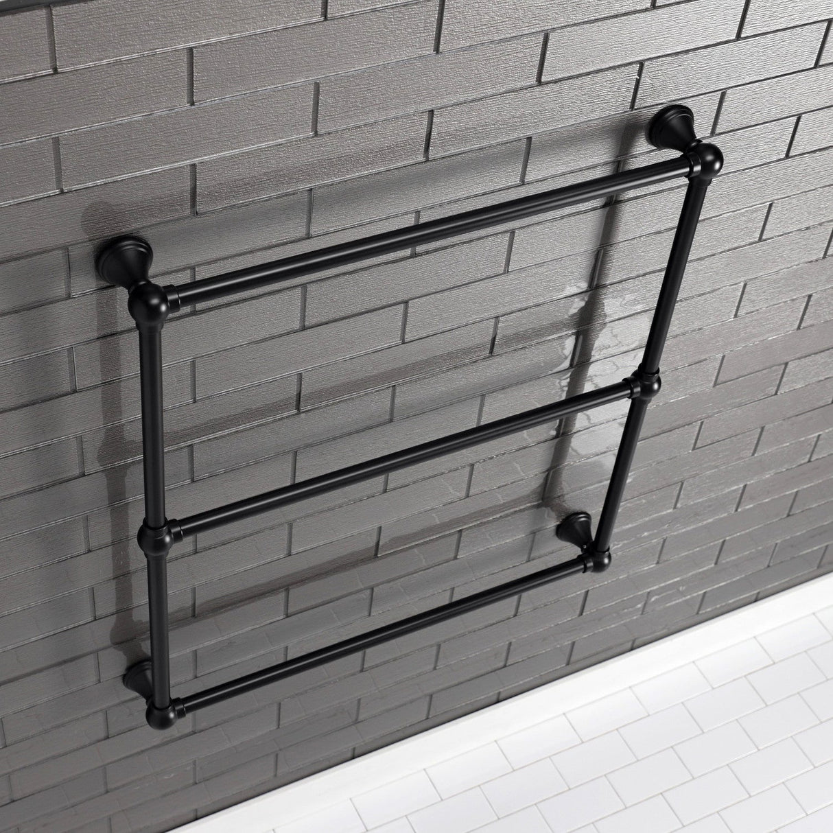 Maximilien DTC323019MB 30-Inch Wall Mount 3-Bar Towel Rack, Matte Black