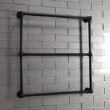 Maximilien DTC323019MB 30-Inch Wall Mount 3-Bar Towel Rack, Matte Black