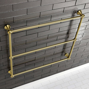 Maximilien DTC323619BB 36-Inch Wall Mount 3-Bar Towel Rack, Brushed Brass