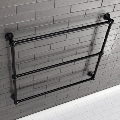 Maximilien DTC323619MB 36-Inch Wall Mount 3-Bar Towel Rack, Matte Black