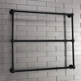 Maximilien DTC323619MB 36-Inch Wall Mount 3-Bar Towel Rack, Matte Black