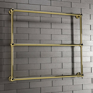 Maximilien DTC323619PB 36-Inch Wall Mount 3-Bar Towel Rack, Polished Brass
