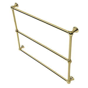 Maximilien DTC323619PB 36-Inch Wall Mount 3-Bar Towel Rack, Polished Brass