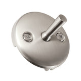 Made To Match DTL108 Round Bathtub Overflow Plate with Trip Lever, Brushed Nickel