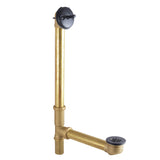 Made To Match DTL1160MB 21-Inch Brass Trip Lever Tub Waste and Overflow with Grid Strainer, Matte Black
