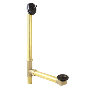 Made To Match DTL1165 21-Inch Brass Trip Lever Tub Waste and Overflow with Grid Strainer, Oil Rubbed Bronze