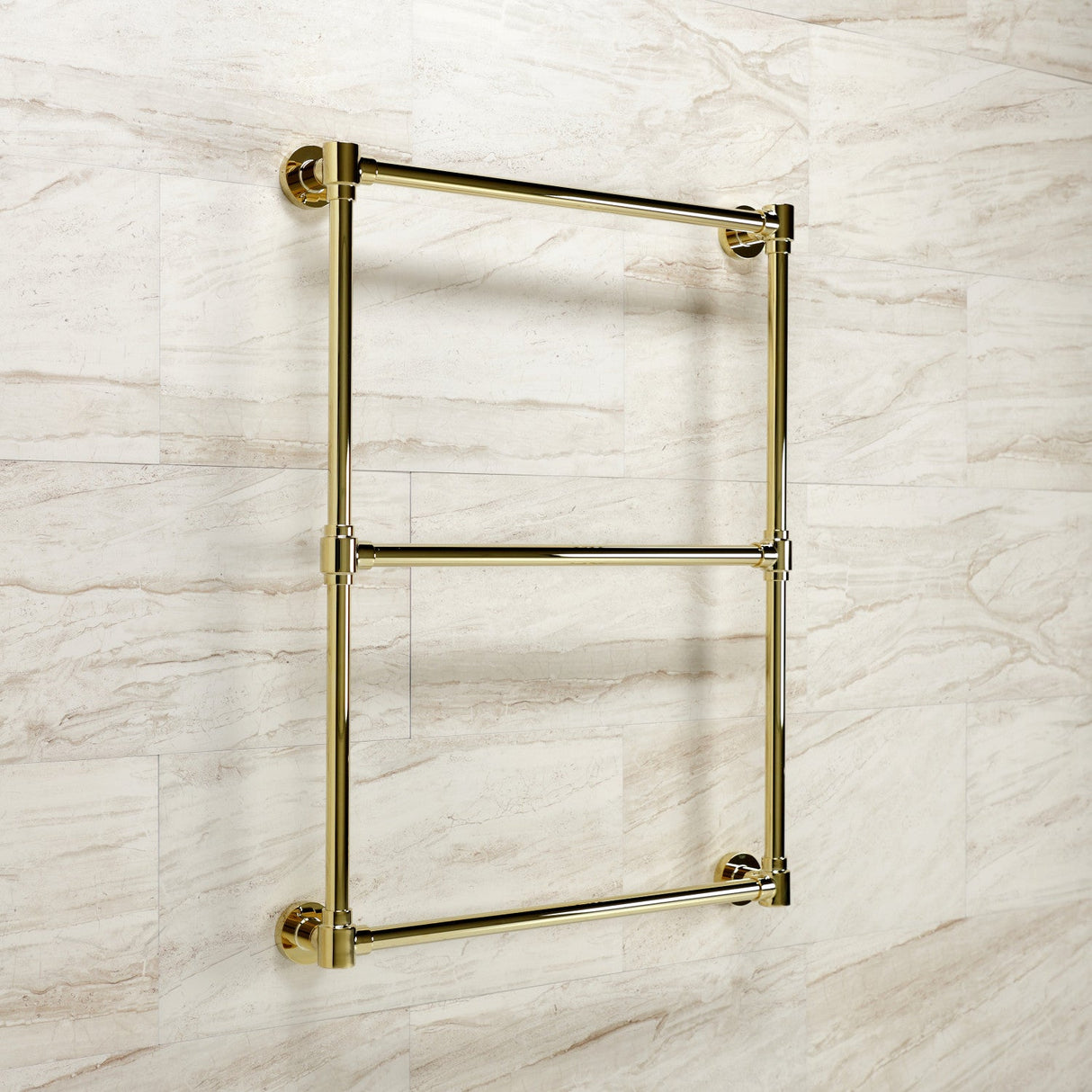 Gallant DTM322432 24-Inch Wall Mount 3-Bar Towel Rack, Polished Brass