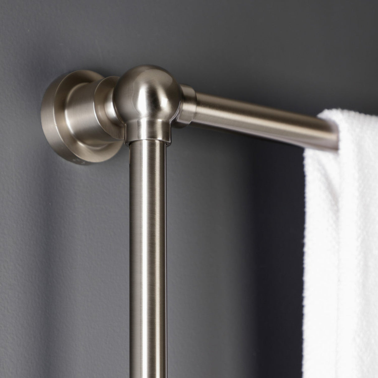 Palatine DTM32243BN 24-Inch Wall Mount 3-Bar Towel Rack, Brushed Nickel