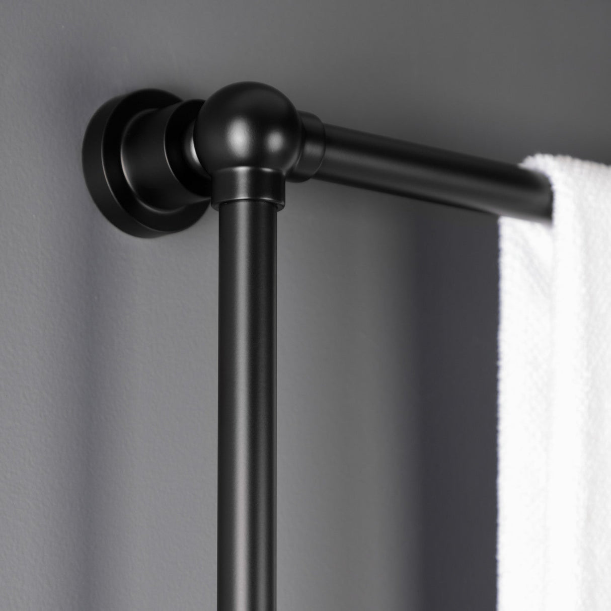 Palatine DTM32243MB 24-Inch Wall Mount 3-Bar Towel Rack, Matte Black