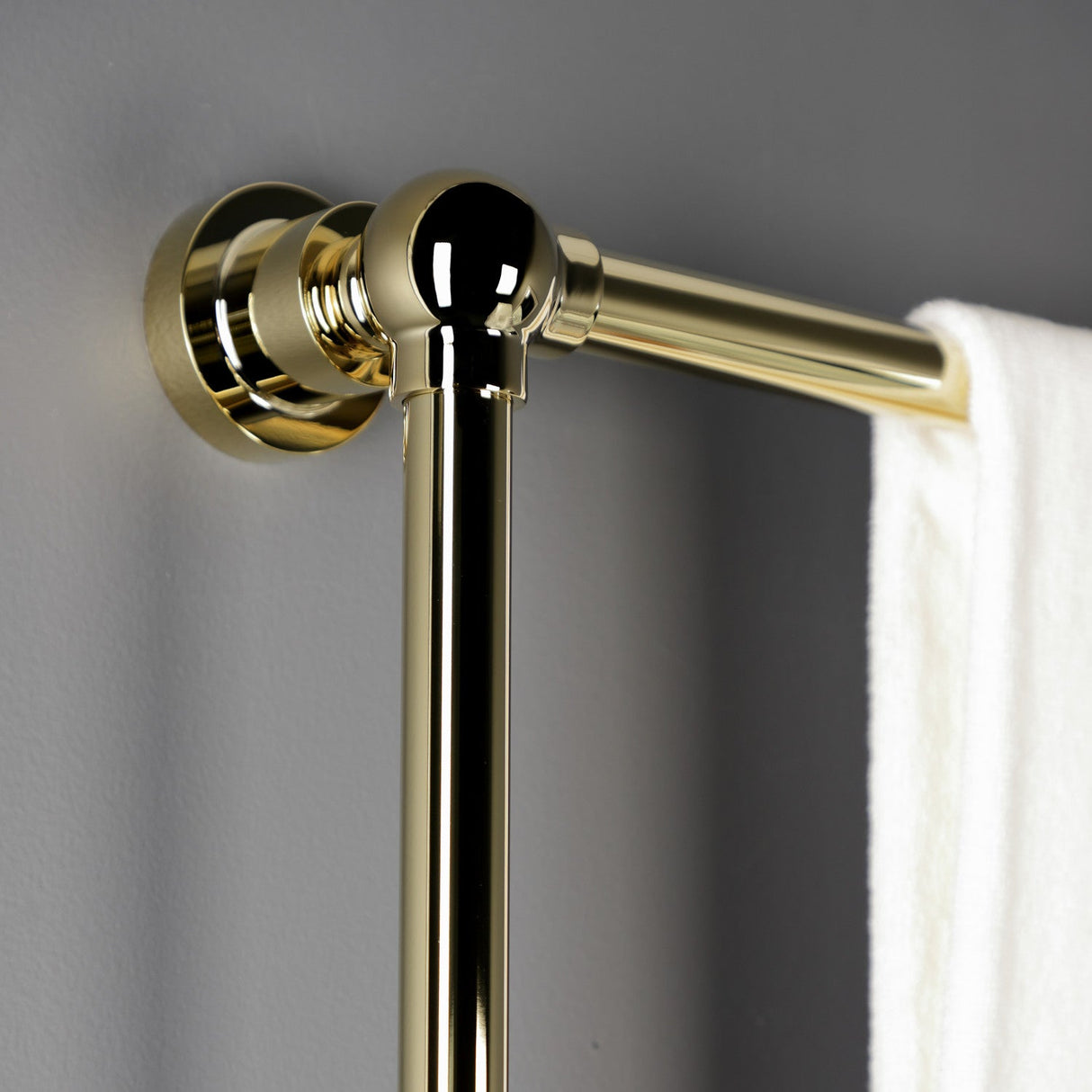 Palatine DTM32243PB 24-Inch Wall Mount 3-Bar Towel Rack, Polished Brass