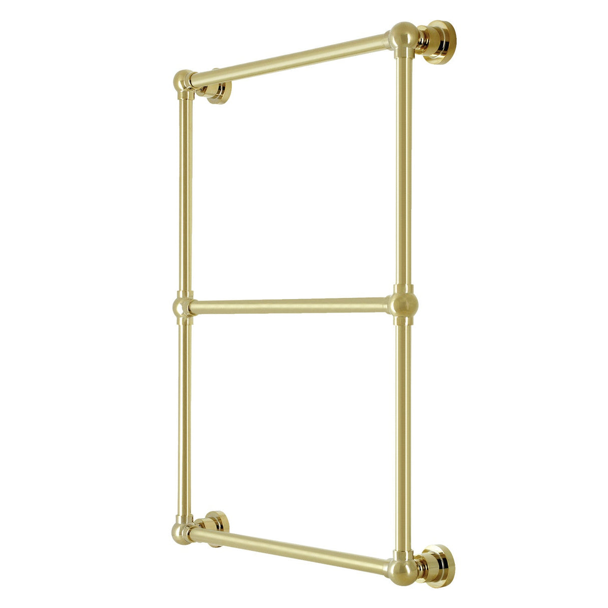 Palatine DTM32243PB 24-Inch Wall Mount 3-Bar Towel Rack, Polished Brass