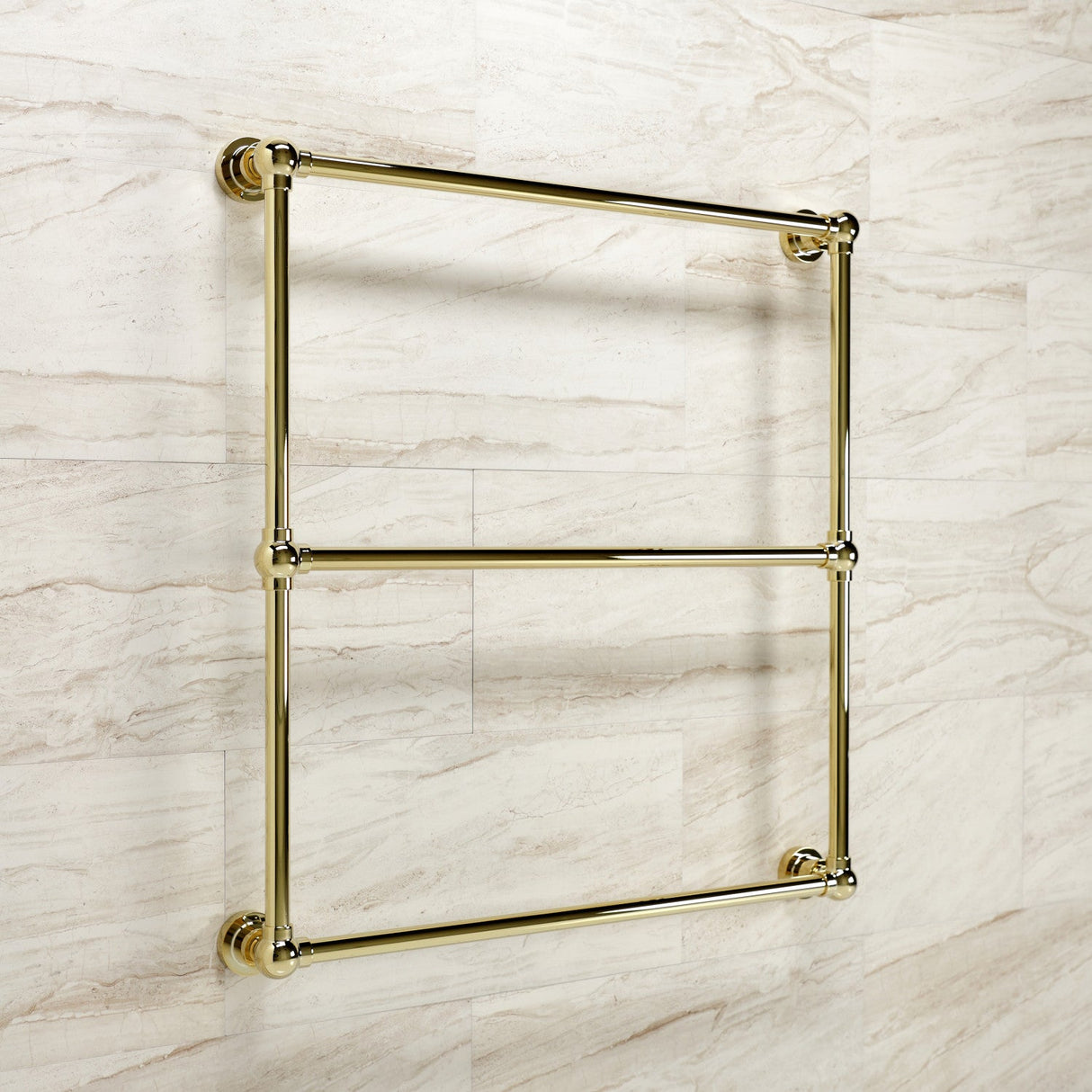 Palatine DTM32303PB 30-Inch Wall Mount 3-Bar Towel Rack, Polished Brass