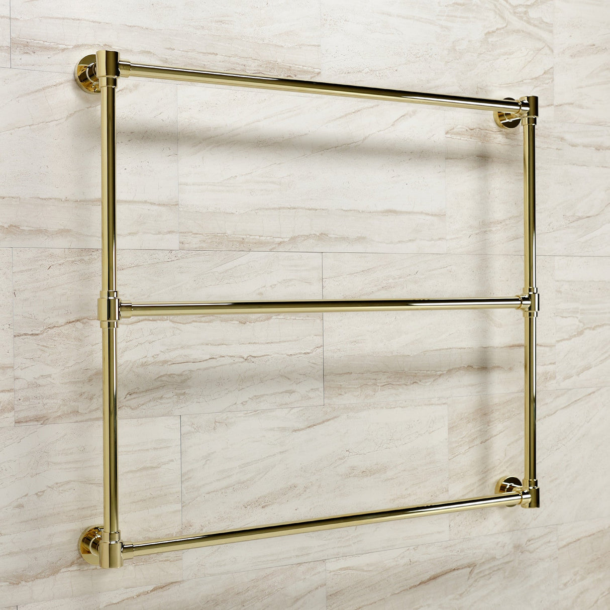 Gallant DTM323632 36-Inch Wall Mount 3-Bar Towel Rack, Polished Brass