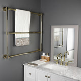 Gallant DTM323632 36-Inch Wall Mount 3-Bar Towel Rack, Polished Brass