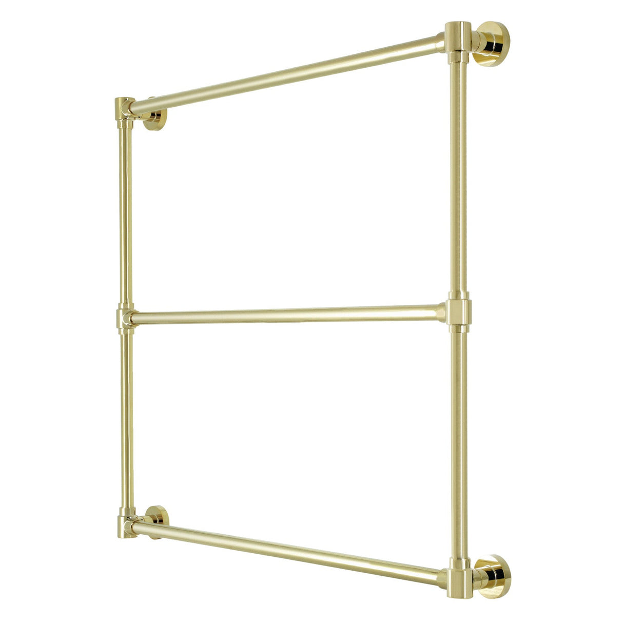 Gallant DTM323632 36-Inch Wall Mount 3-Bar Towel Rack, Polished Brass