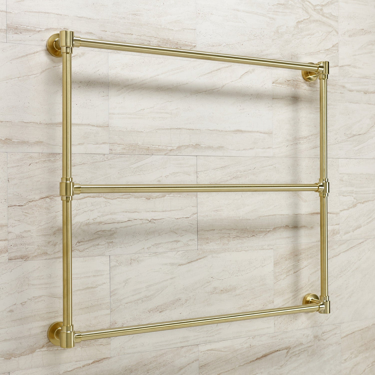 Gallant DTM323637 36-Inch Wall Mount 3-Bar Towel Rack, Brushed Brass