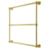 Palatine DTM32363BB 36-Inch Wall Mount 3-Bar Towel Rack, Brushed Brass