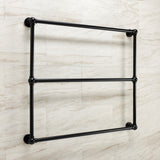 Palatine DTM32363MB 36-Inch Wall Mount 3-Bar Towel Rack, Matte Black