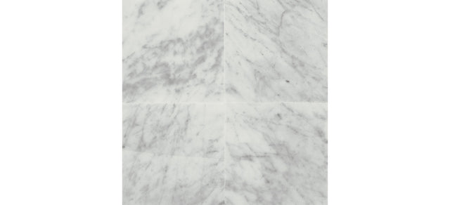American Olean Marble Carrara White Square 18x18 Honed Stone Tile
