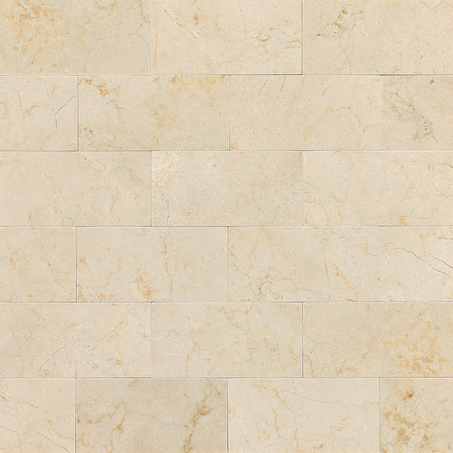 American Olean Marble Crema Marfil Classico Rectangle 12x24 Honed Stone Tile