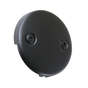 Made To Match DTT100MB Round Bathtub Overflow Plate, Matte Black