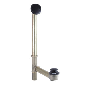 Made To Match DTT2160MB 21-Inch Brass Toe Touch Tub Waste and Overflow, Matte Black