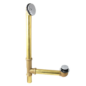 Made To Match DTT2161 21-Inch Brass Toe Touch Tub Waste and Overflow, Polished Chrome