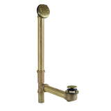 Made To Match DTT2163 21-Inch Brass Toe Touch Tub Waste and Overflow, Antique Brass