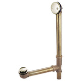 Made To Match DTT2166 21-Inch Brass Toe Touch Tub Waste and Overflow, Polished Nickel