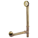 Made To Match DTT2167 21-Inch Brass Toe Touch Tub Waste and Overflow, Brushed Brass