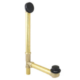 Made To Match DTT2180MB 23-Inch Brass Toe Touch Tub Waste and Overflow, Matte Black
