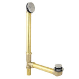 Made To Match DTT2206 25-Inch Brass Toe Touch Tub Waste and Overflow, Polished Nickel
