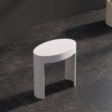 New England Home Goods 16" Forma Solid Surface Shower Stool