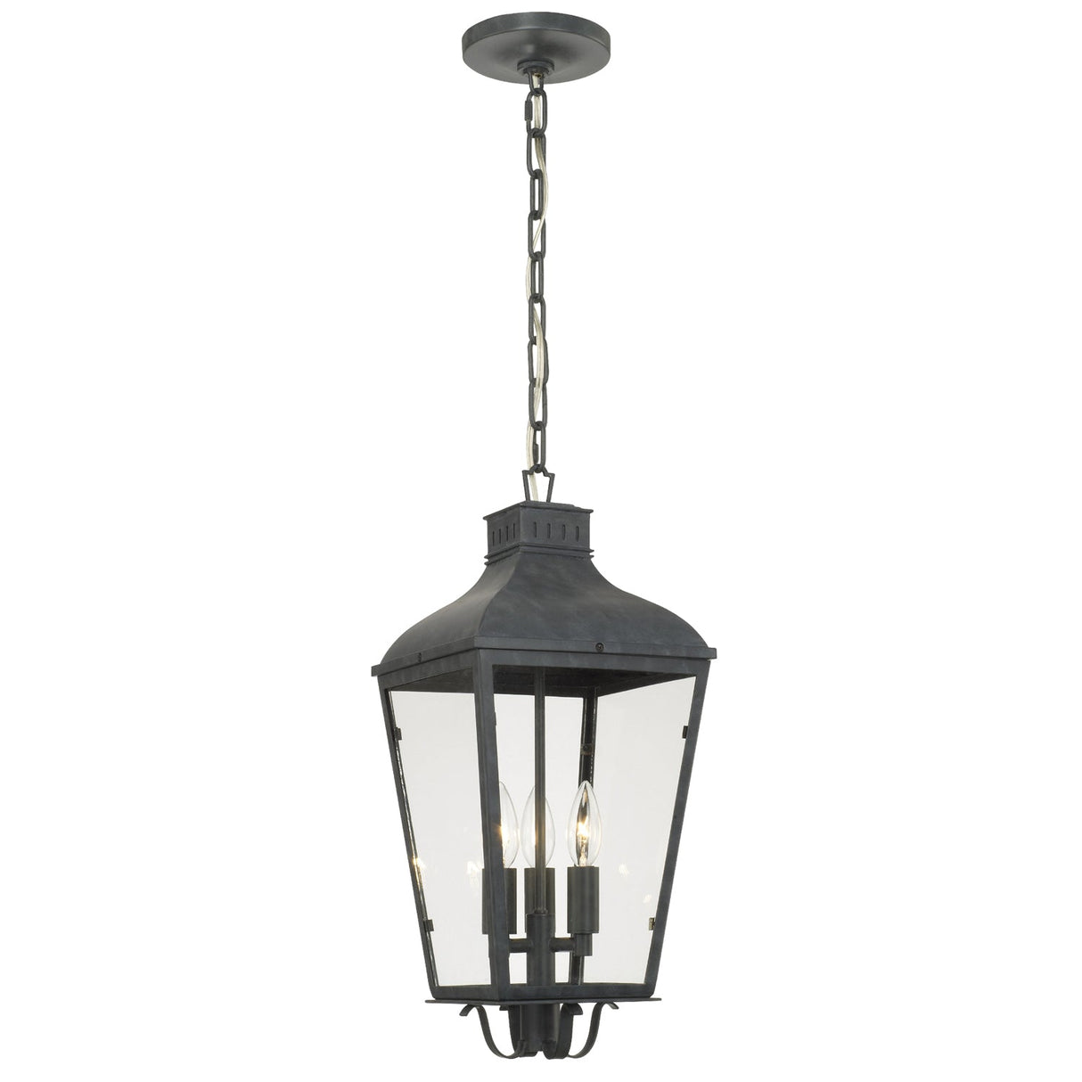 Dumont 3 Light Graphite Outdoor Pendant DUM-9805-GE