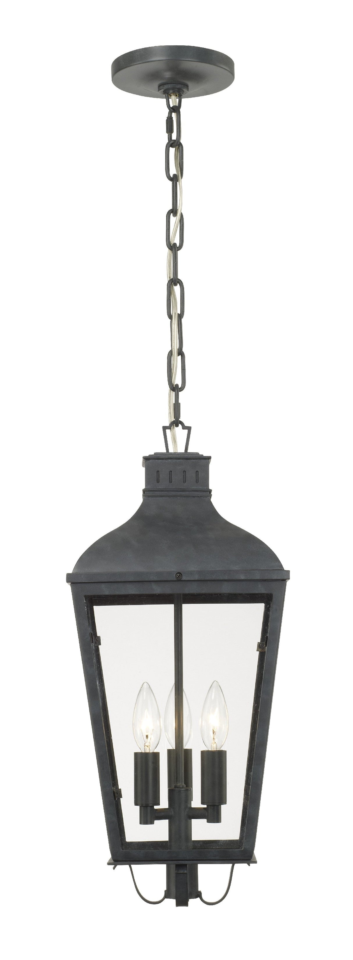Dumont 3 Light Graphite Outdoor Pendant DUM-9805-GE