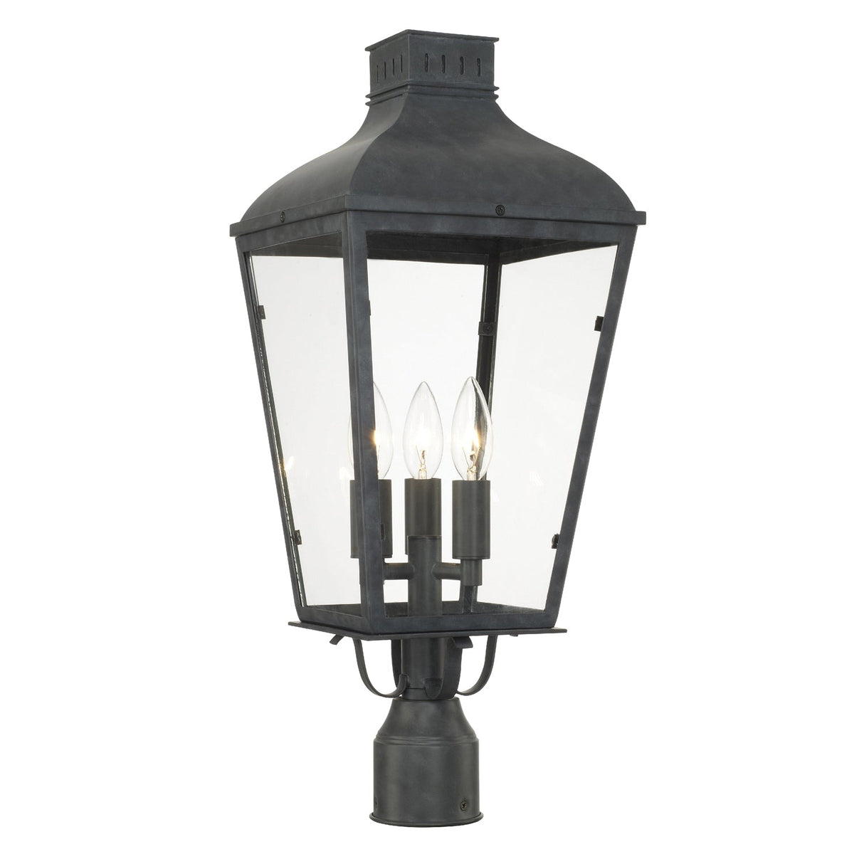 Dumont 3 Light Graphite Outdoor Post DUM-9807-GE