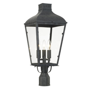 Dumont 3 Light Graphite Outdoor Post DUM-9807-GE