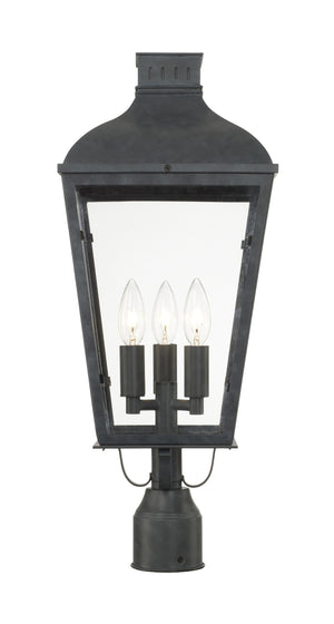Dumont 3 Light Graphite Outdoor Post DUM-9807-GE