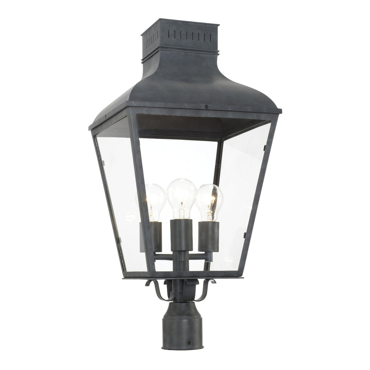 Dumont 3 Light Graphite Outdoor Post DUM-9808-GE