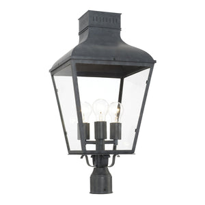 Dumont 3 Light Graphite Outdoor Post DUM-9808-GE
