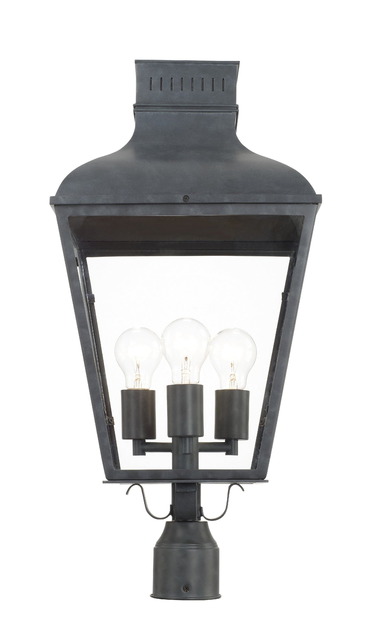 Dumont 3 Light Graphite Outdoor Post DUM-9808-GE