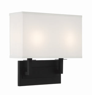 Durham 2 Light Black Forged Sconce DUR-A3542-BF