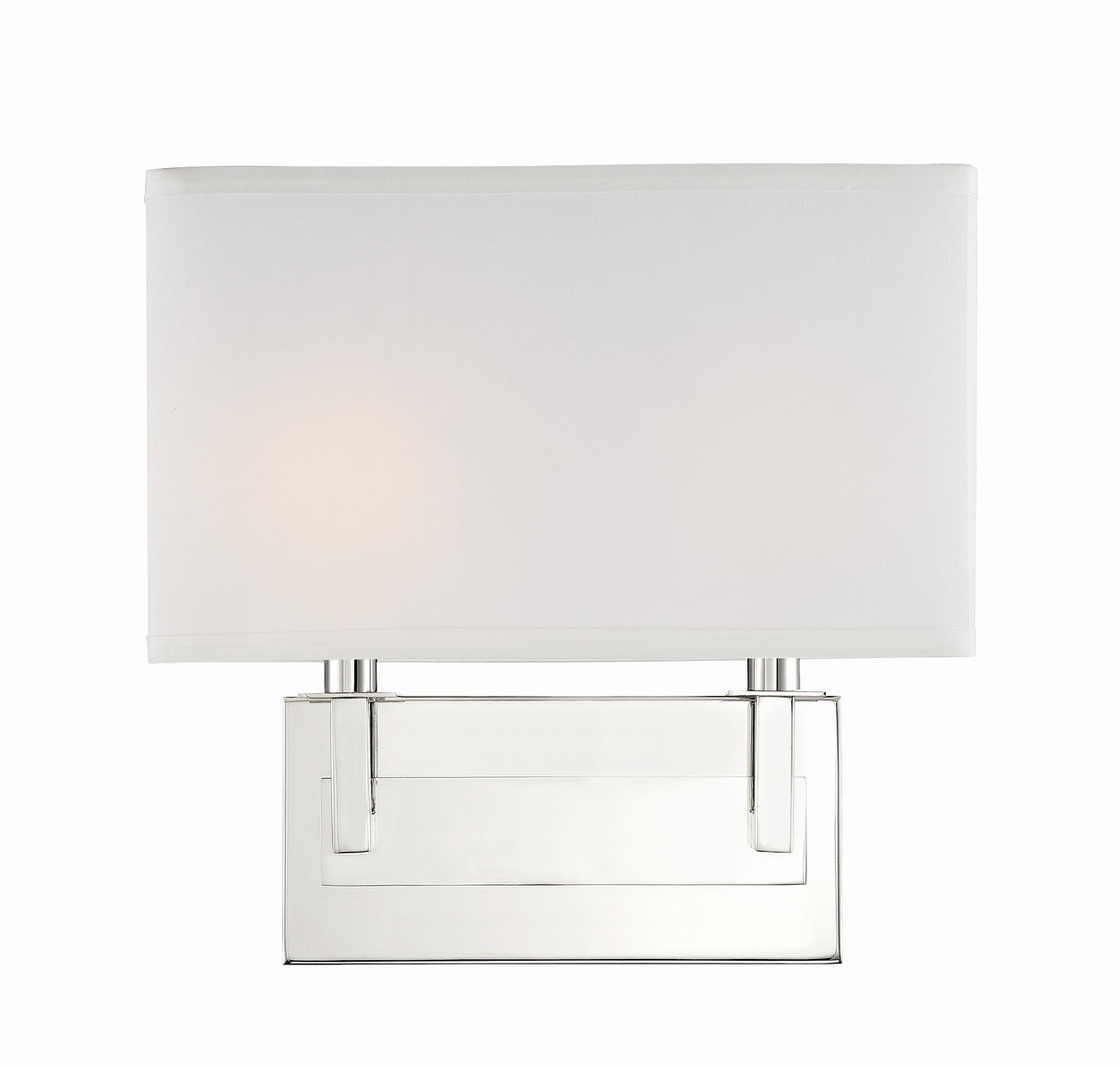 Durham 2 Light Polished Nickel Sconce DUR-A3542-PN