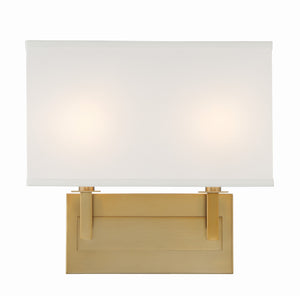 Durham 2 Light Vibrant Gold Sconce DUR-A3542-VG