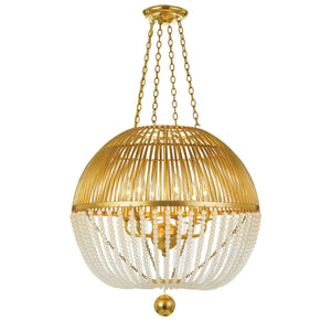 Duval 6 Light Antique Gold Chandelier DUV-626-GA